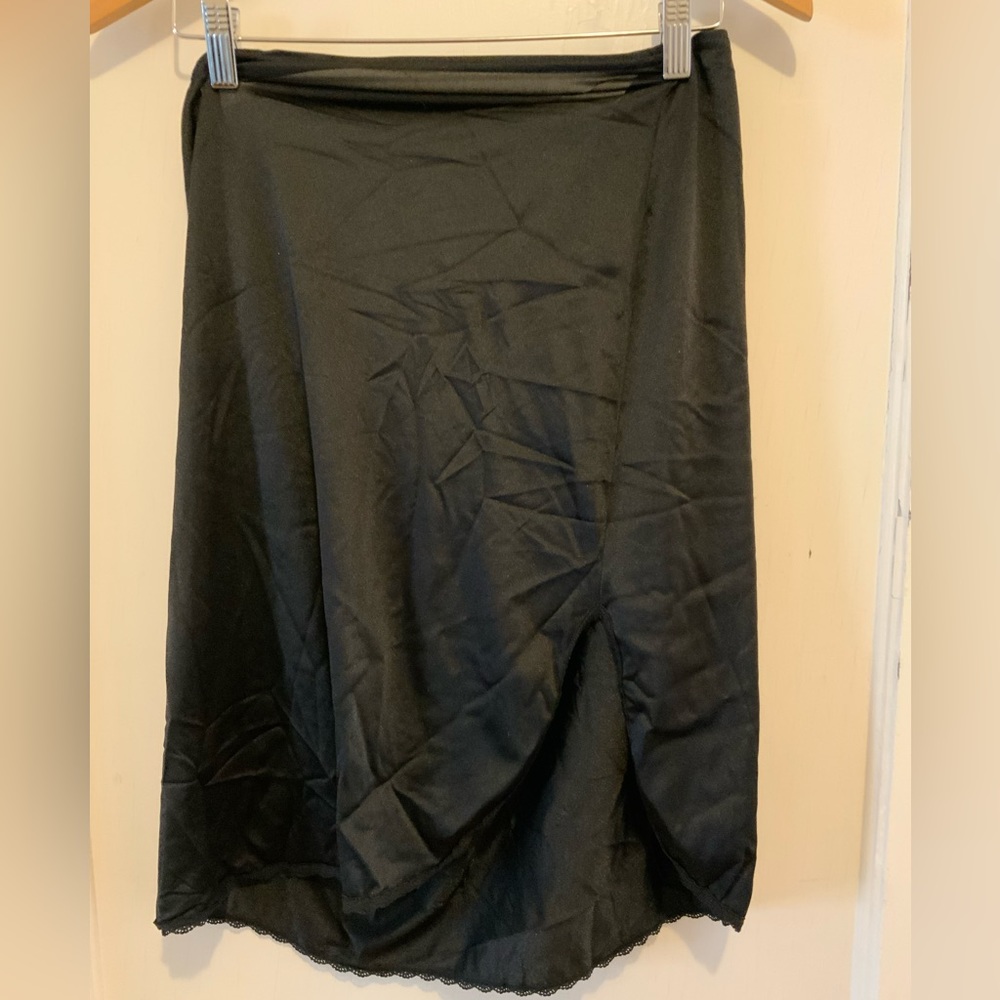 Vintage silk slip skirt